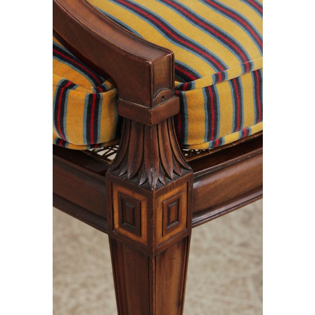 Pair of Vintage Adams Style Painted Arm Chairs For Sale - Image 17 of 18