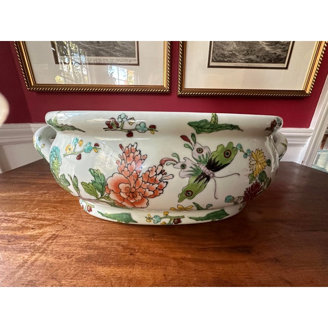Large Chinese Porcelain Foot Bath, Jardiniere Chairish