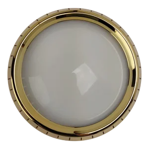 Vintage 1960s Moe Light Recessed Light Fixture Glass & Trim R204, M6030