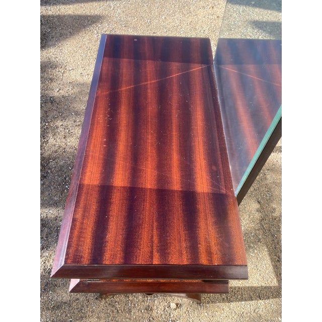 Empire Style Wood Dressing Table with Mirror, 1940s For Sale - Image 6 of 9