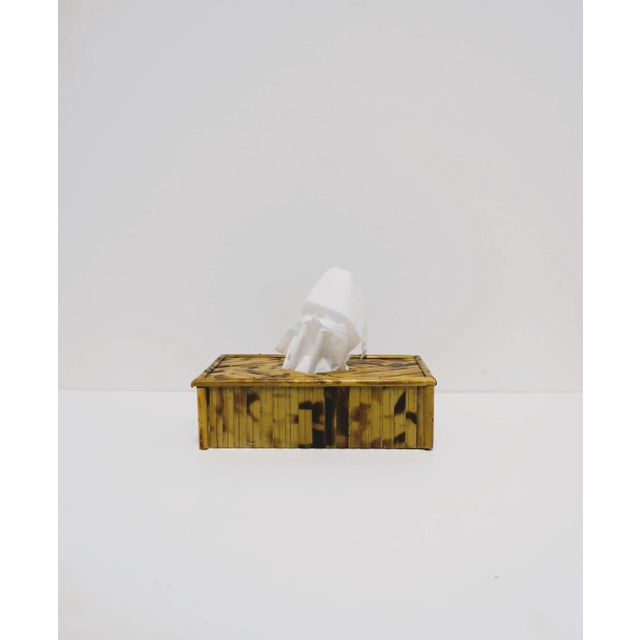 Wicker Bamboo Tissue Box Cover Holder For Sale - Image 10 of 13