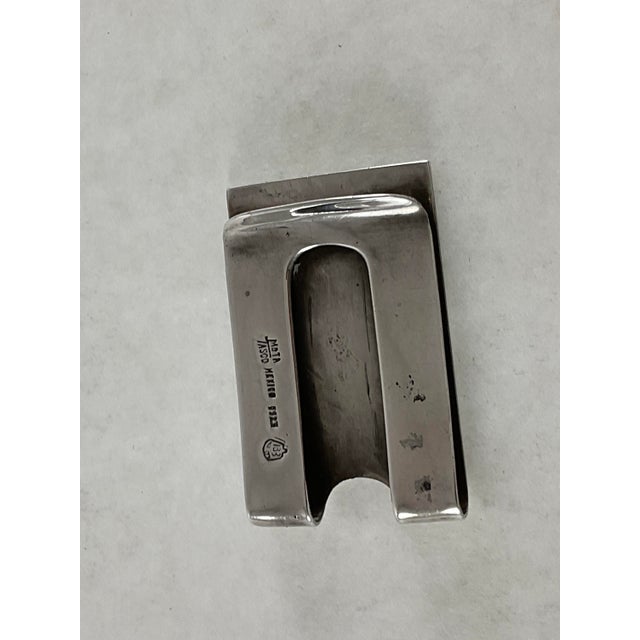Sterling Silver Mexican Money Clip. For Sale - Image 12 of 13