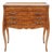 Late 20th Century French Provincial Three-Drawer Side Chest With Pull-Out Slide & Tray Top For Sale