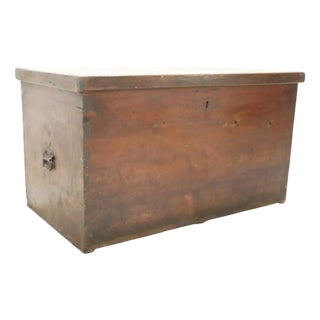 Rustic Trunk in Fir Wood, Late 19th Century For Sale