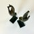 Mid-Century Asian Boho Chic Cast Metal Buddha Hand Sculpture - Set of 2. For Sale - Image 11 of 13
