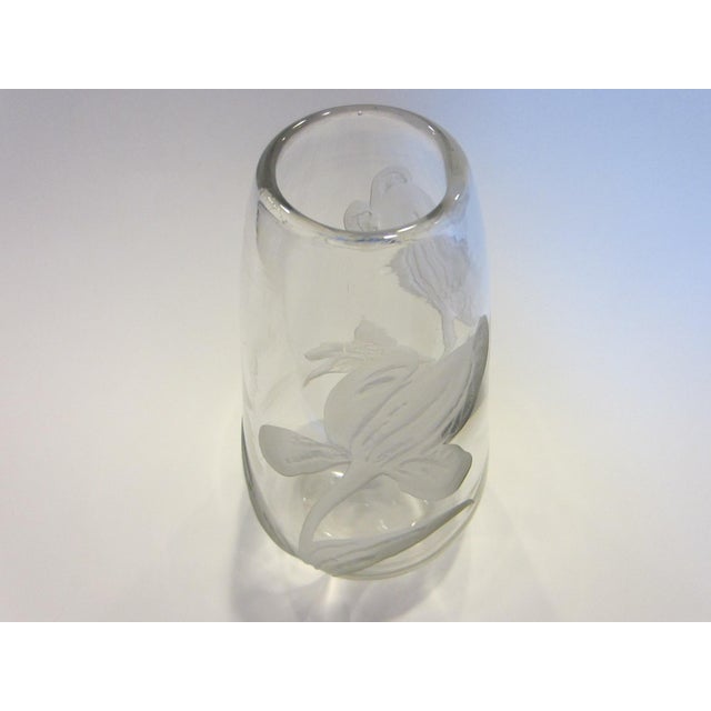Early 19th Century Legras France Etched Tulips Cameo Glass Vases - A Pair For Sale In Los Angeles - Image 6 of 17