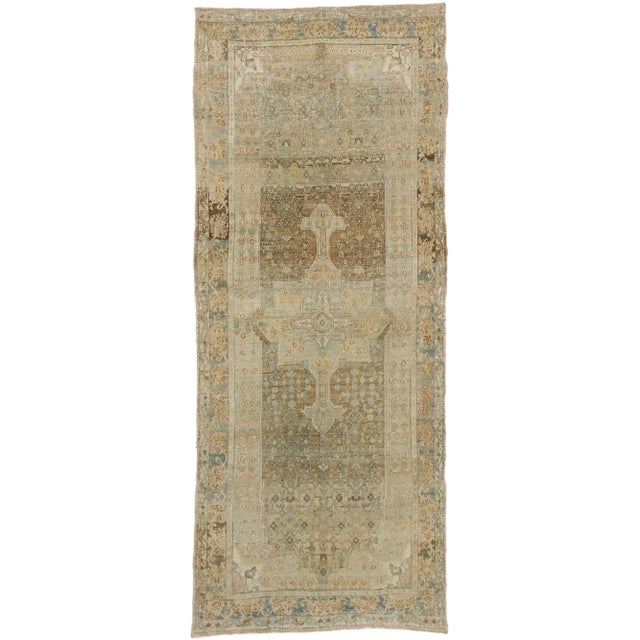 Antique Persian Bijar Runner Rug - 04'01 X 10'01 For Sale - Image 10 of 10