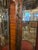 Wood Antique French Curved Glass Vitrine With Hand-Painted Scenic Panels & Bronze Ormolu For Sale - Image 7 of 11