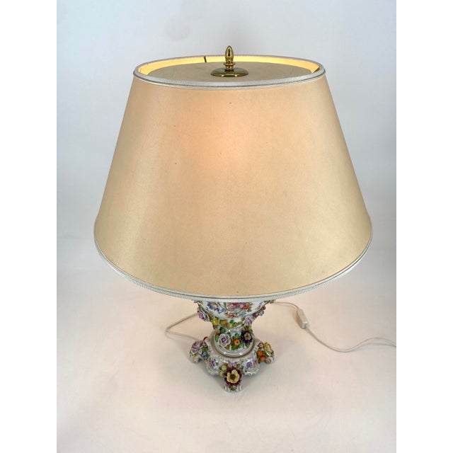 Baroque-Style Table Lamp from Sitzendorf Porcelain Factory, 1890s For Sale - Image 18 of 18