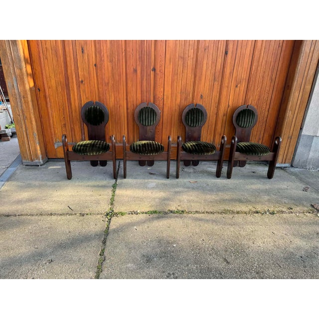 Mid-Century Dining Chairs from Szedleczky Maria, 1960s, Set of 4 For Sale - Image 4 of 7