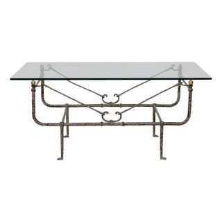 Sculptural Giacometti Style Coffee Table by Diego Giacometti, 1960s For Sale