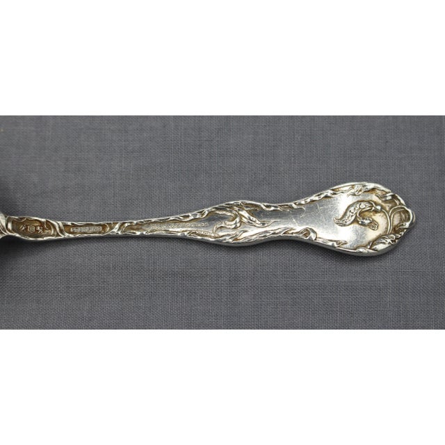 Early 20th Century Pair of Reed & Barton Sterling Silver Cream Soup Spoons For Sale - Image 5 of 7