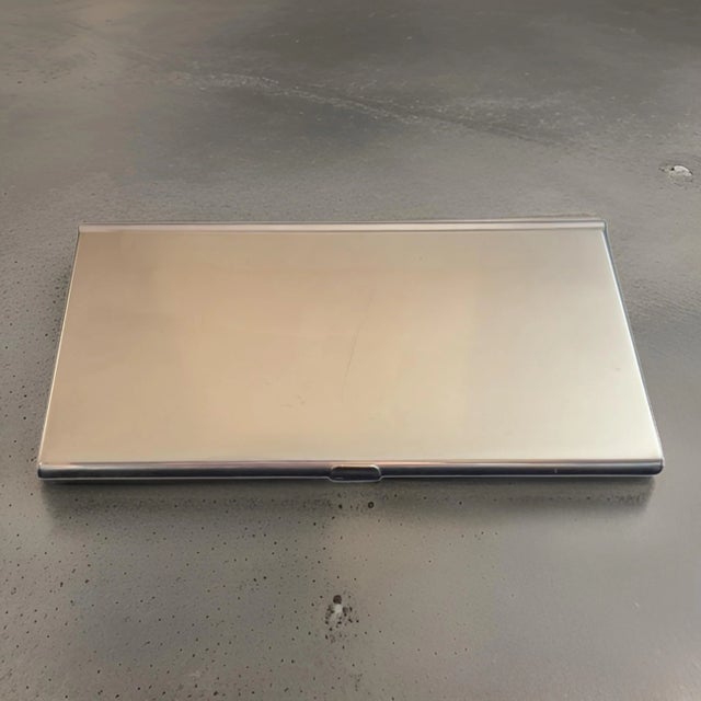 Late 20th Century Tiffany & Co Estate Business Card Holder Sterling Silver For Sale - Image 11 of 11