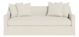Bunny Williams Home 81 Inch Grant Sofa in Cream Performance Linen