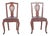 Chairs with Embossed Leather Seats, 1950s, Set of 2 For Sale