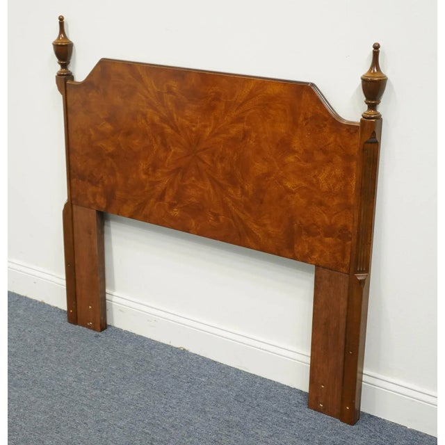 DREXEL FURNITURE Contract Collection Bookmatched Burled Walnut Twin Size Headboard 4901-559 42.75" High 46" Wide 2.25"...
