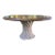 Artifacts International Rustic Modern Round Dining Table With Sculptural Concrete Base – 60” Diameter For Sale