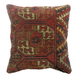 Turkeman Antique Rug Pillow For Sale