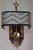 Vintage Wall Lamp with Mahogany Back Panel, Brass Frame and Fabric Shade, 1980s For Sale - Image 6 of 8
