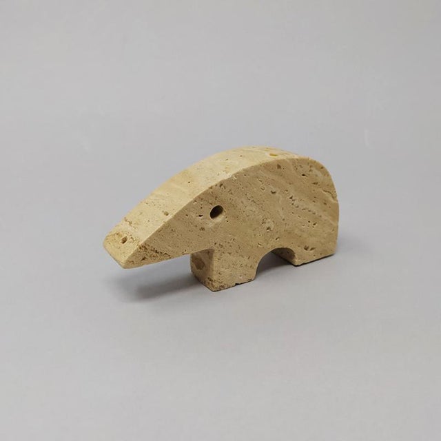 Mid-Century Modern Travertine Anteater Sculptures by Enzo Mari for F.lli Mannelli, 1970s, Set of 4 For Sale - Image 10 of 15