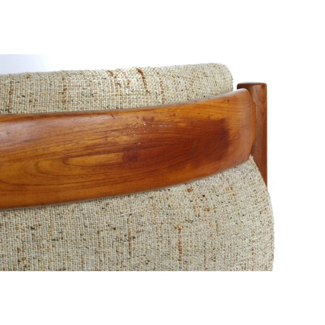 Jørgen Baekmark Mid Century Danish Modern Sofa in Solid Old Age Teak by Jydsk Mobelvaerk For Sale - Image 4 of 8