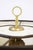 Cream Table Lamp in Leather Parchment and Brass by Charlotte Waver, 1970s For Sale - Image 8 of 13