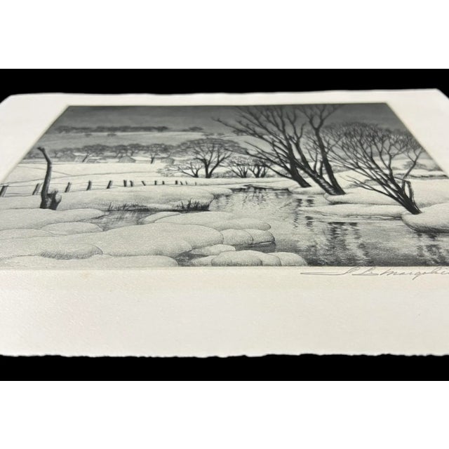 S. L. Margolies Winter Symphony LTD Ed Pencil Signed Aquatint Etching Print For Sale - Image 4 of 7