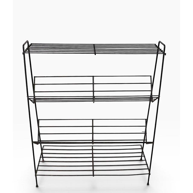 Mid 20th Century Mid Century Wire Rod Bookshelf Stand C. 1950's For Sale - Image 5 of 13