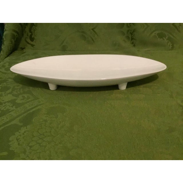Mid-Century Modern Mid 20th Century Mid Century Modern Hyalyn Ceramic Footed Platter For Sale - Image 3 of 5