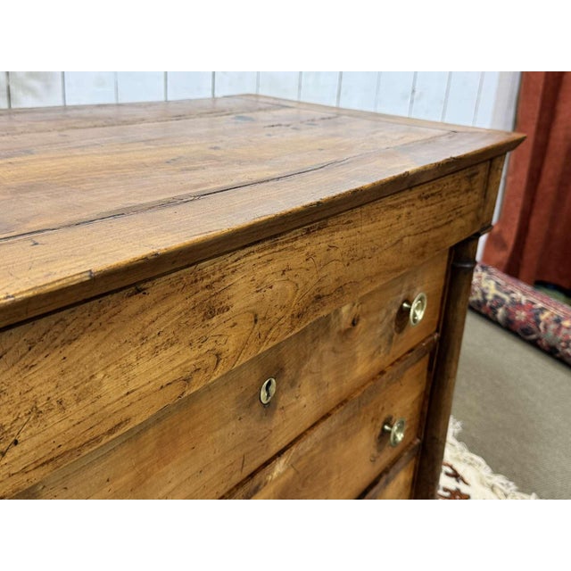 19th Century Empire Cherry Wood Chest of Drawers For Sale - Image 15 of 18