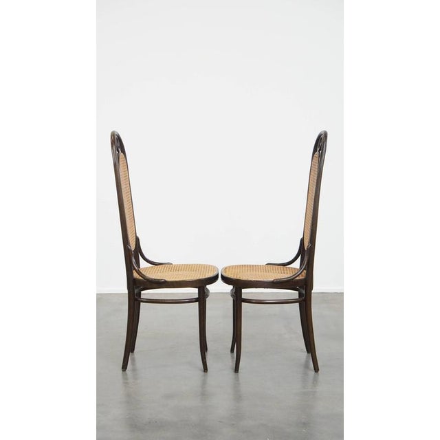 Set of 2 vintage bentwood “Long John” Thonet design high dining room chairs. Beautiful original vintage design dining room...