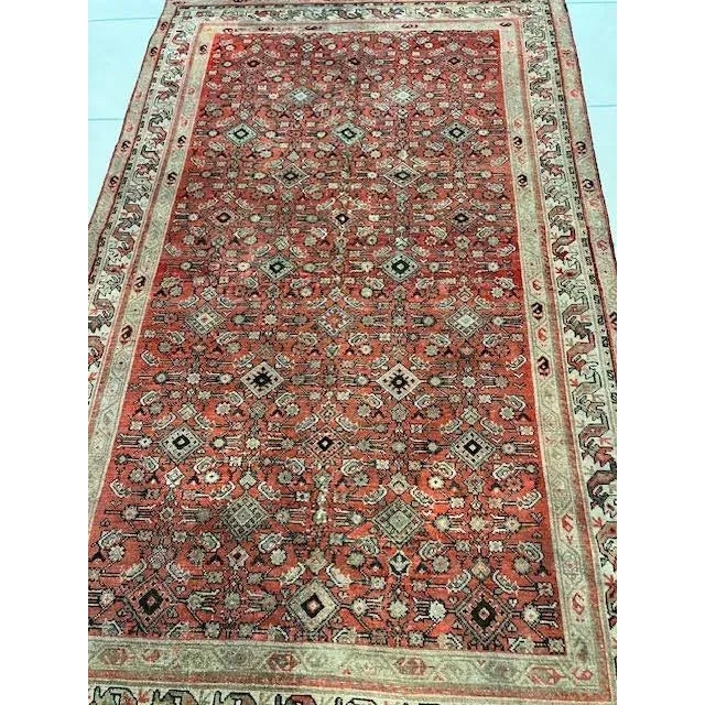 1900's Antique Persian Malayer, 5'3" X 8'8" For Sale - Image 10 of 12