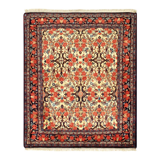 Pasargad Persian Bidjar Rug- 4' X 5' For Sale
