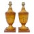 Vintage Italian Hand Decorated Wooden Table Lamps - A Pair For Sale