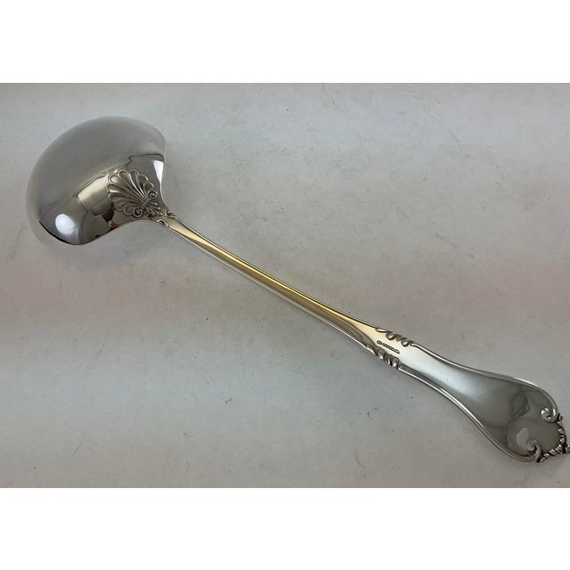 Metal 1980s Silver Soup Ladle, Chesterfield. For Sale - Image 7 of 13