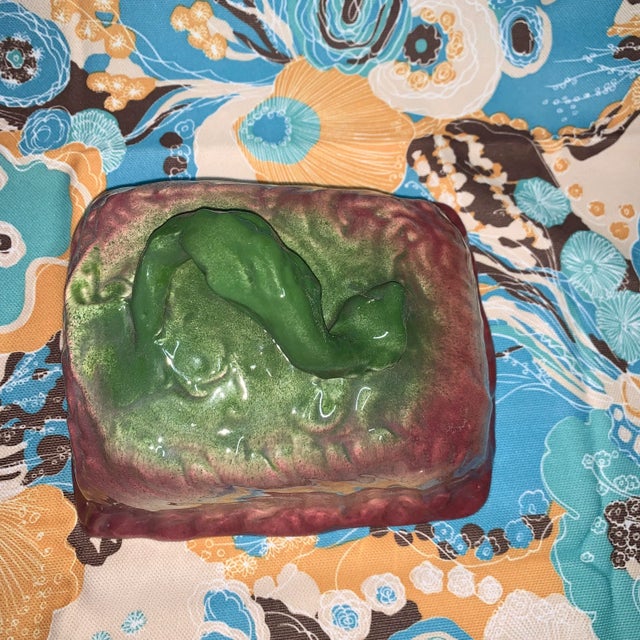 Vintage Majolica Cheese Cover For Sale In Columbia, SC - Image 6 of 9