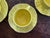 Mid-Century Modern Vintage Secla Cabbage Ware Citron Yellow Majolica Cup and Saucer For Sale - Image 3 of 12