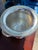 Champagne Bucket in a lovely design around the rim and intricate detailed handles in a silver plate finish.
