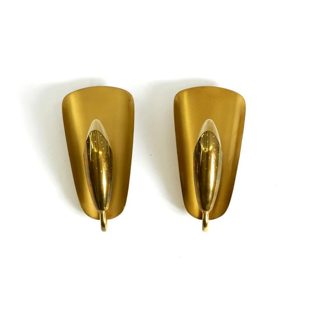 Mid-Century Modern Swedish Brass Wall Lamps, 1950s, Set of 2 For Sale - Image 13 of 13