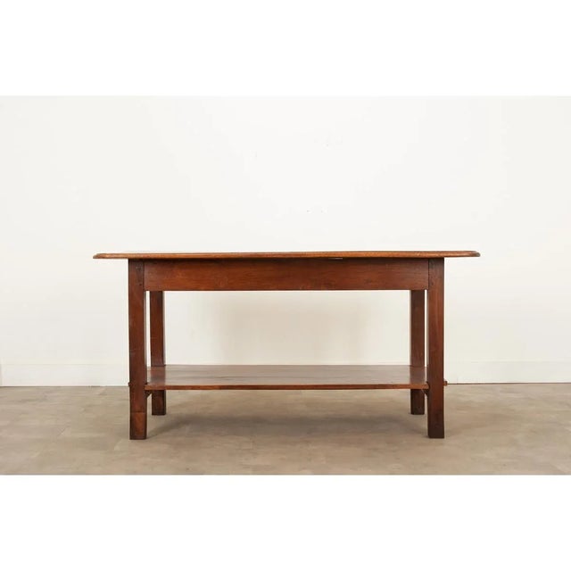 French 19th Century Walnut and Oak Work Table For Sale - Image 12 of 12