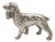 Vintage Italian Handmade Genuine Silver Cocker Spaniel Dog Figurine, 1960s For Sale
