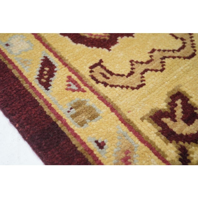 Early 21st Century Oushak Rug 4'1'' X 6'1'' For Sale - Image 5 of 9