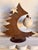 Rustic Handmade Christmas Decorations in Lightweight Rust-Effect Sheet Metal with Fabric Boules, Italy, 1990s, Set of 2 For Sale - Image 3 of 12