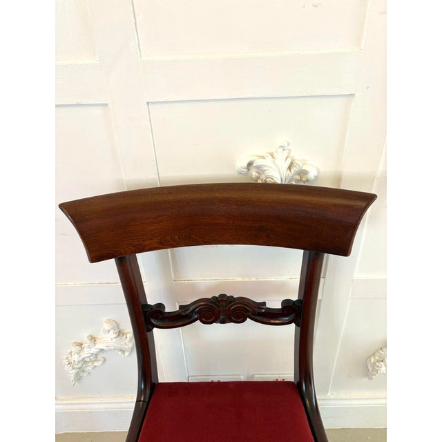 Antique Regency Mahogany Dining Chairs, 1835, Set of 8 For Sale - Image 6 of 12