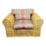 Polo Ralph Lauren Woven & Bamboo Cube Chair For Sale