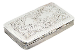 Rectangular Silver Snuff Box