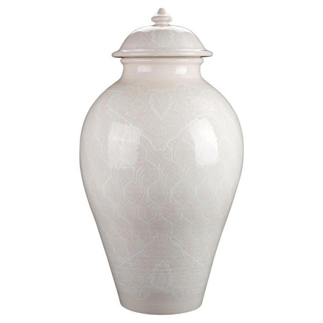 White White Lace Heritage Vase by Deblona For Sale - Image 8 of 8