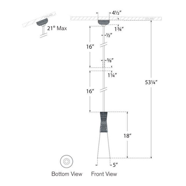 Modern Kelly Wearstler for Visual Comfort Signature Utopia Medium Pendant in Gild with White Glass For Sale - Image 3 of 3