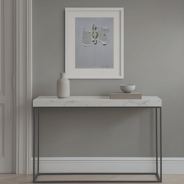 Contemporary Framed Organic Modern Minimalist Flower Study. For Sale - Image 3 of 3