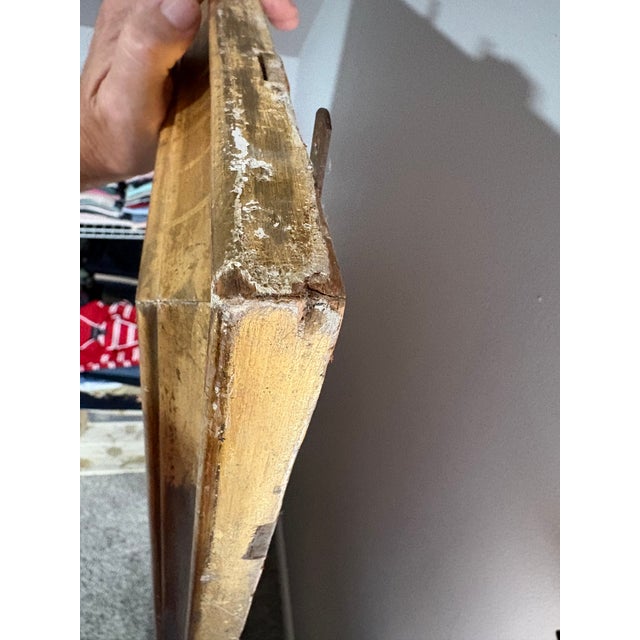 Late 20th Century Large Vintage Giltwood & Gesso Full-Length Pier Mirror, 64” For Sale - Image 5 of 17